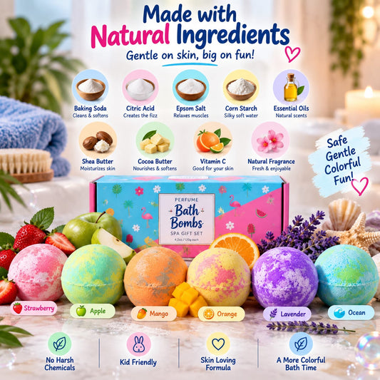 Kids Bath Bomb Gift Set | 6 Surprise Toys